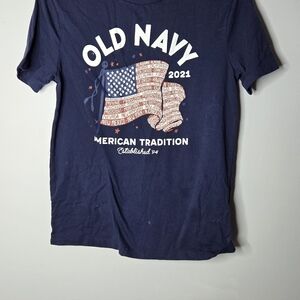 Old Navy Dark Blue American Tradition Tee